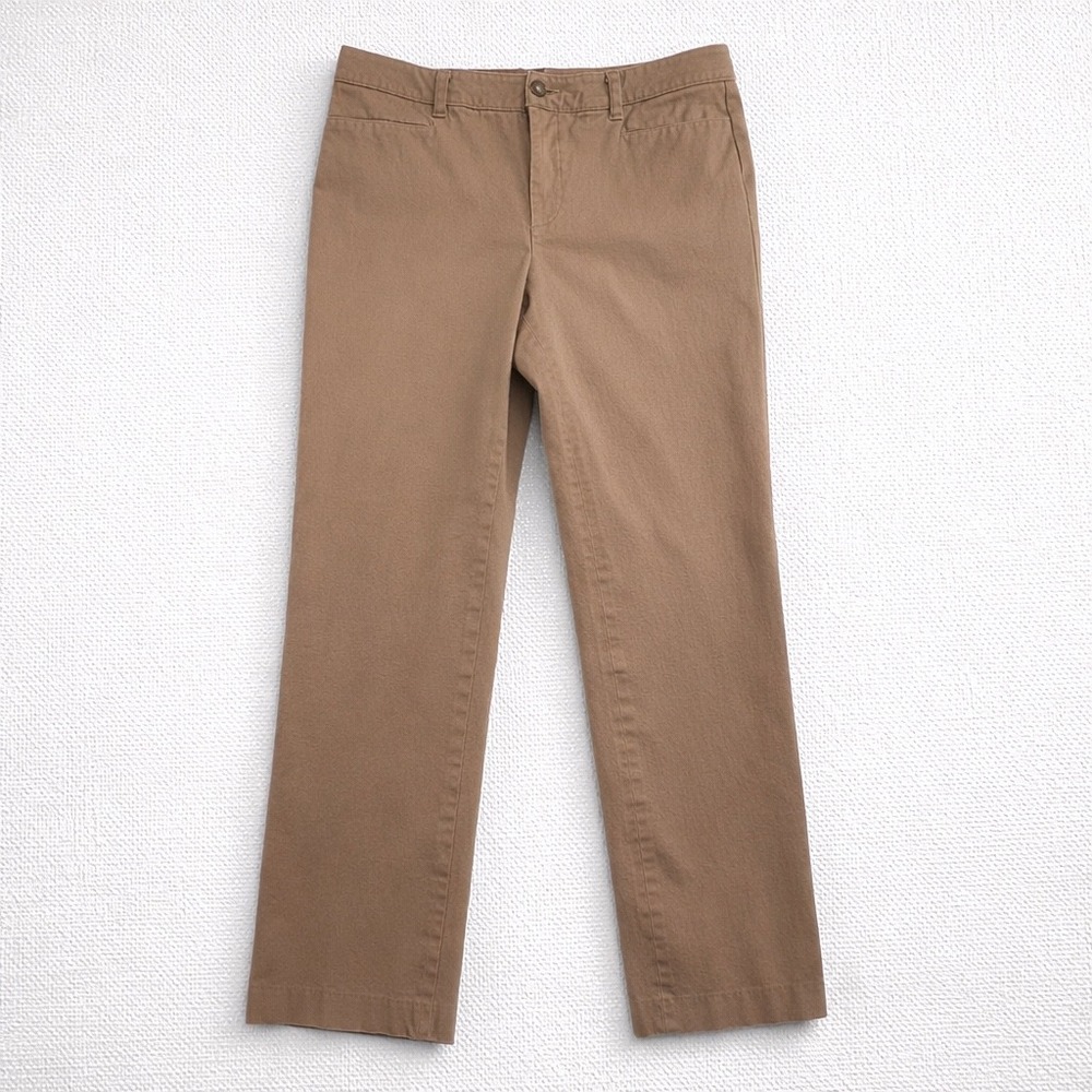 Lauren Ralph Lauren Tan Brown Straight Leg Chino Pants Mid Rise Trousers Mens